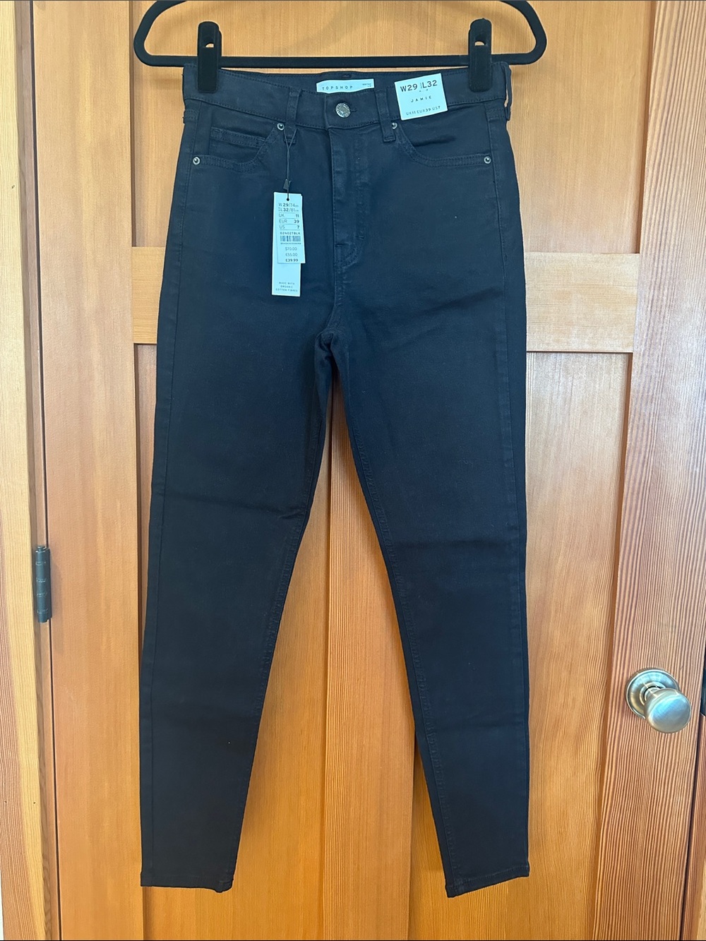 Topshop Jamie High-Rise Skinny Jeans in Dark Brown